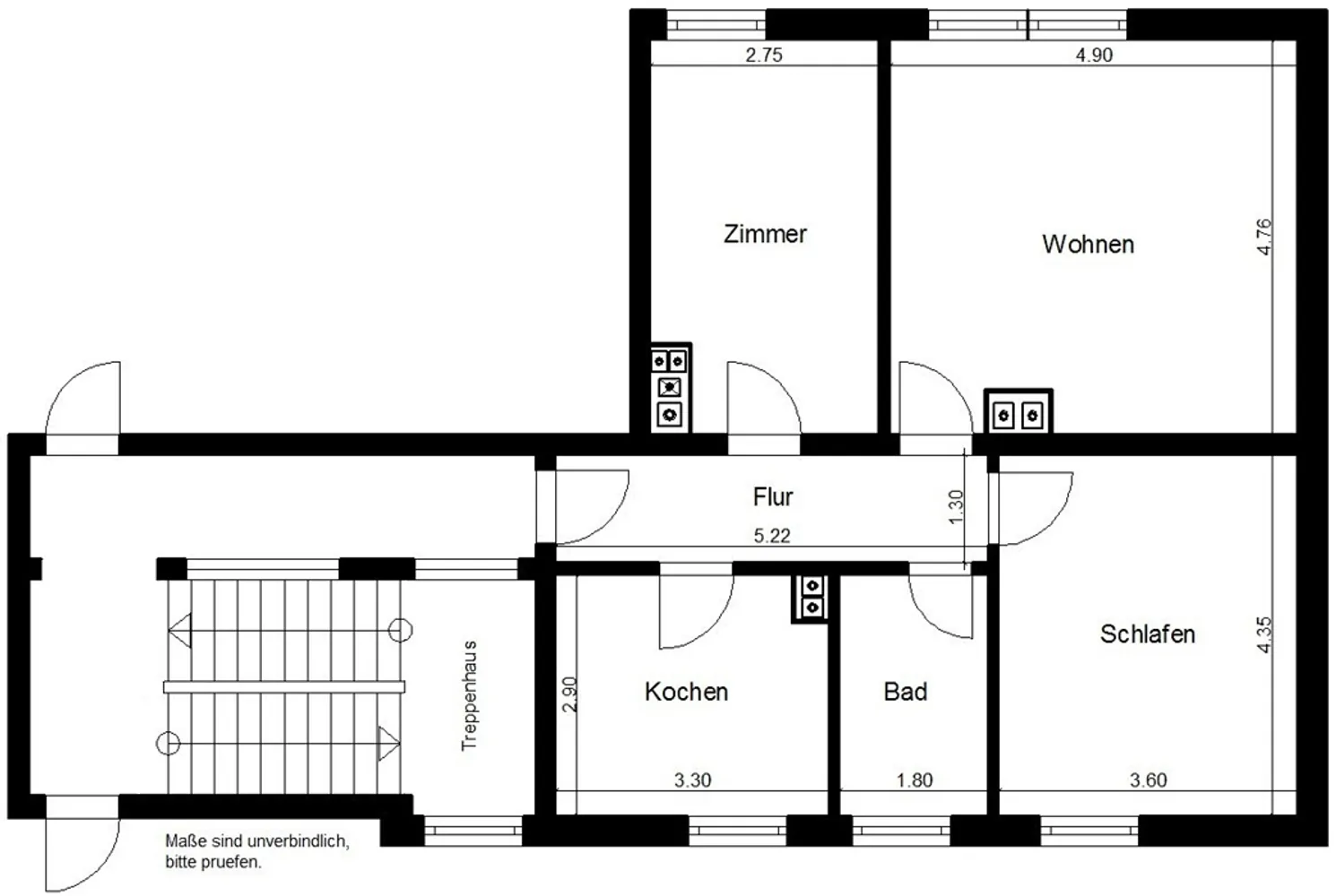 3 Zimmer Wohnung mit 70 m² in Nordhausen – Bild 3