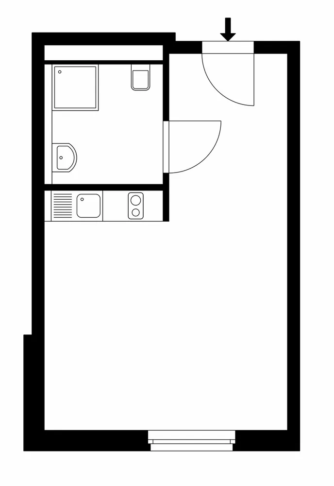 1 Zimmer Wohnung mit 33 m² in Kassel – Bild 5