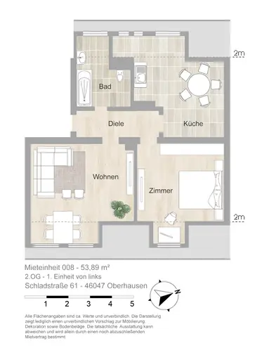 2 Zimmer Wohnung mit 54 m² in Oberhausen – Bild 11