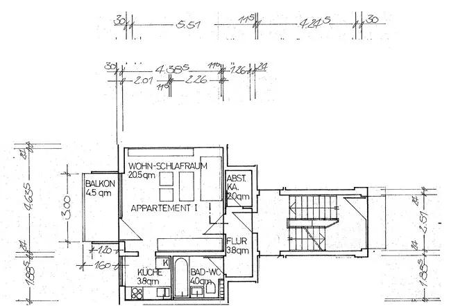 1 Zimmer Wohnung mit 37 m² in Augsburg – Bild 8