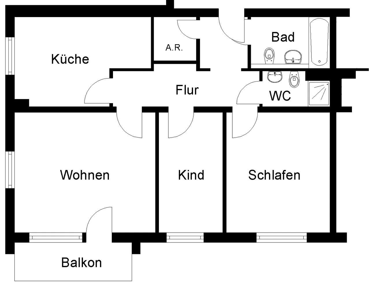 3 Zimmer Wohnung mit 86 m² in Gütersloh – Bild 3