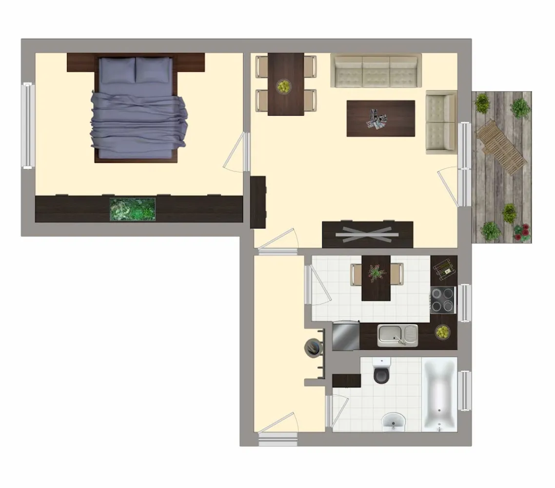 2 Zimmer Wohnung mit 49 m² in Merseburg – Bild 7