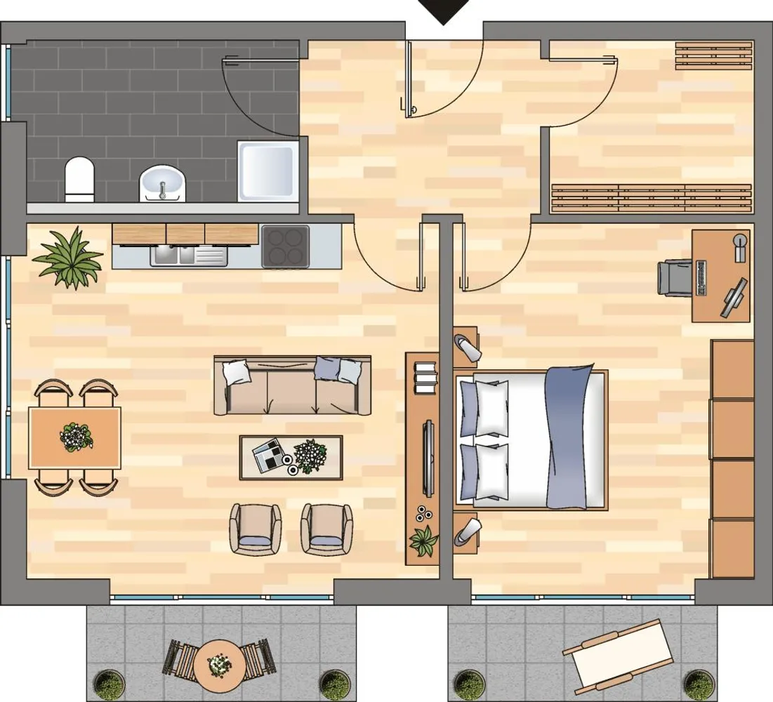 2 Zimmer Wohnung mit 118 m² in Osnabrück – Bild 3