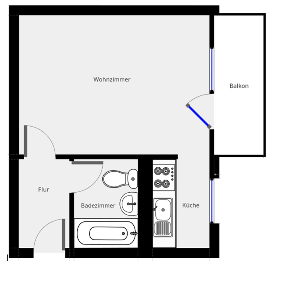 1 Zimmer Wohnung mit 36 m² in Dresden – Bild 8
