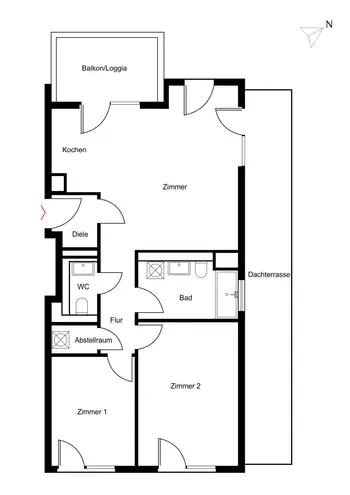 3 Zimmer Wohnung mit 84 m² in Düsseldorf – Bild 11