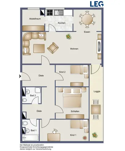4 Zimmer Wohnung mit 110 m² in Braunschweig – Bild 2