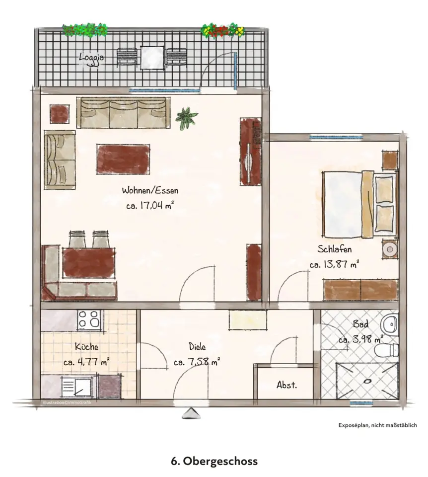 2 Zimmer Wohnung mit 53 m² in Würzburg – Bild 6