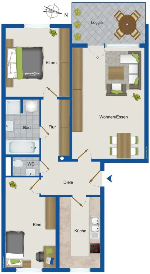 3 Zimmer Wohnung mit 79 m² in Erlangen – Bild 5