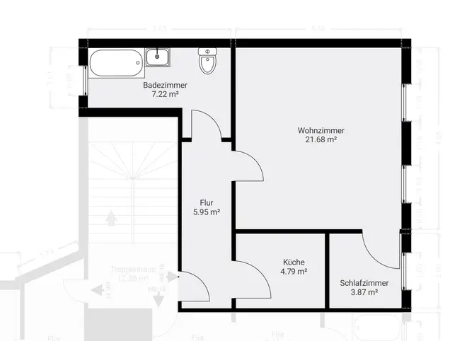 2 Zimmer Wohnung mit 44 m² in Magdeburg – Bild 8