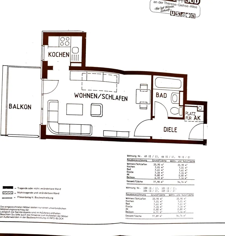 Studio mit 38 m² in München – Bild 5