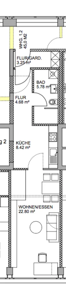 1 Zimmer Wohnung mit 45 m² in Passau – Bild 7