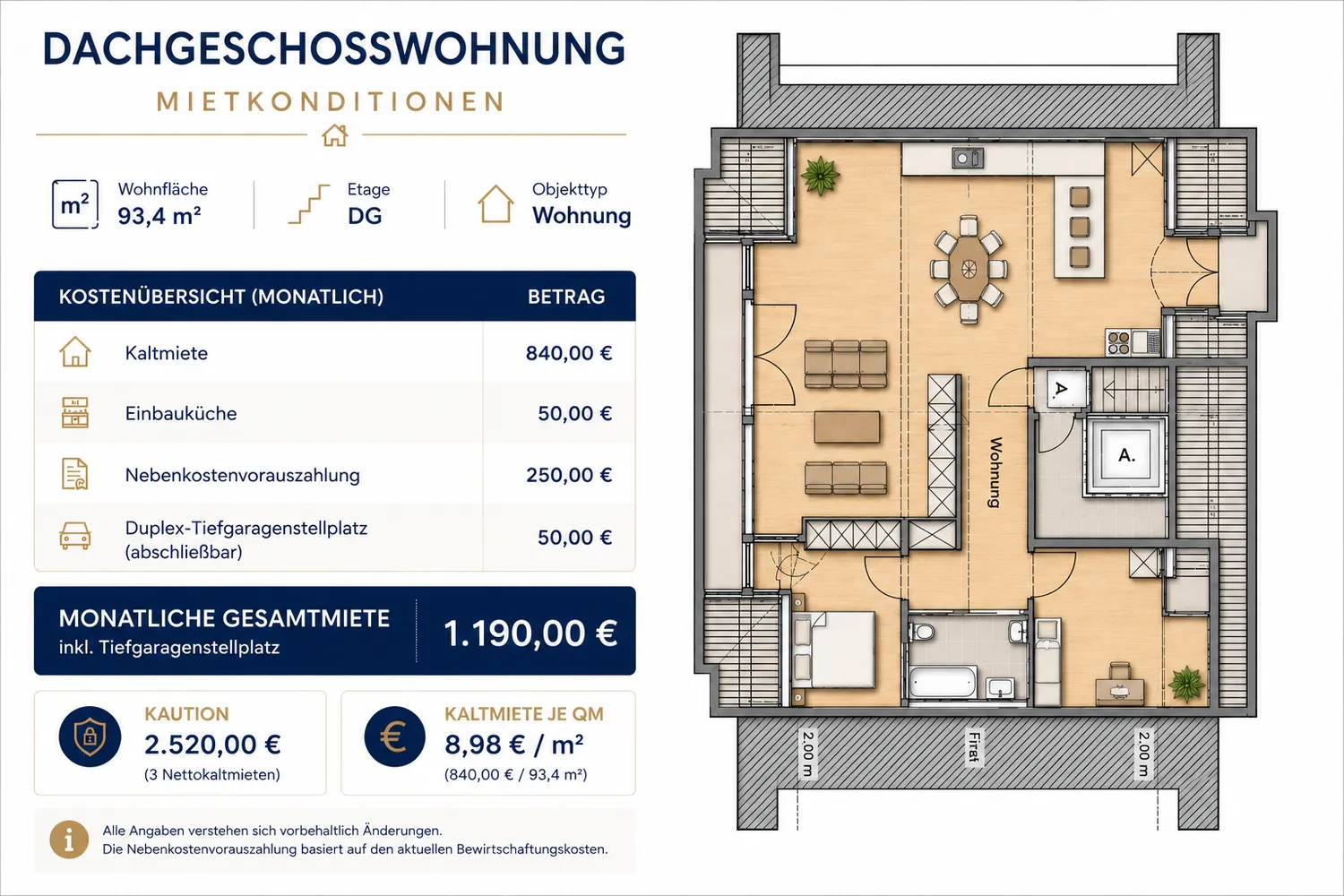 3 Zimmer Wohnung mit 93 m² in Pforzheim – Bild 2