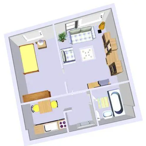 2 Zimmer Wohnung mit 38 m² in Kiel – Bild 1