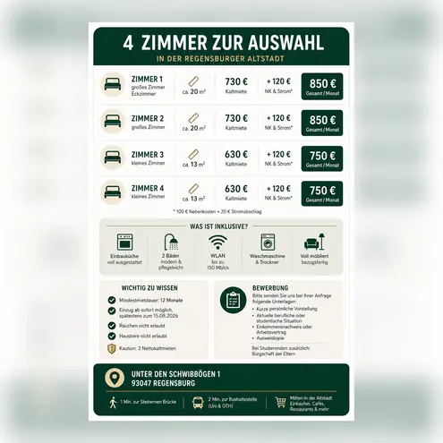 5 Zimmer Wohnung mit 110 m² in Regensburg – Bild 12