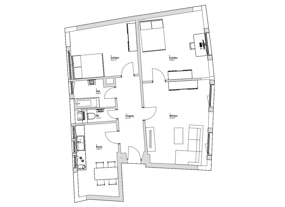 3 Zimmer Wohnung mit 85 m² in Crailsheim – Bild 7