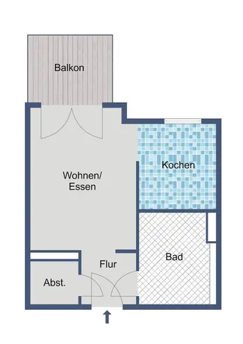 1 Zimmer Wohnung mit 33 m² in Hanau – Bild 2