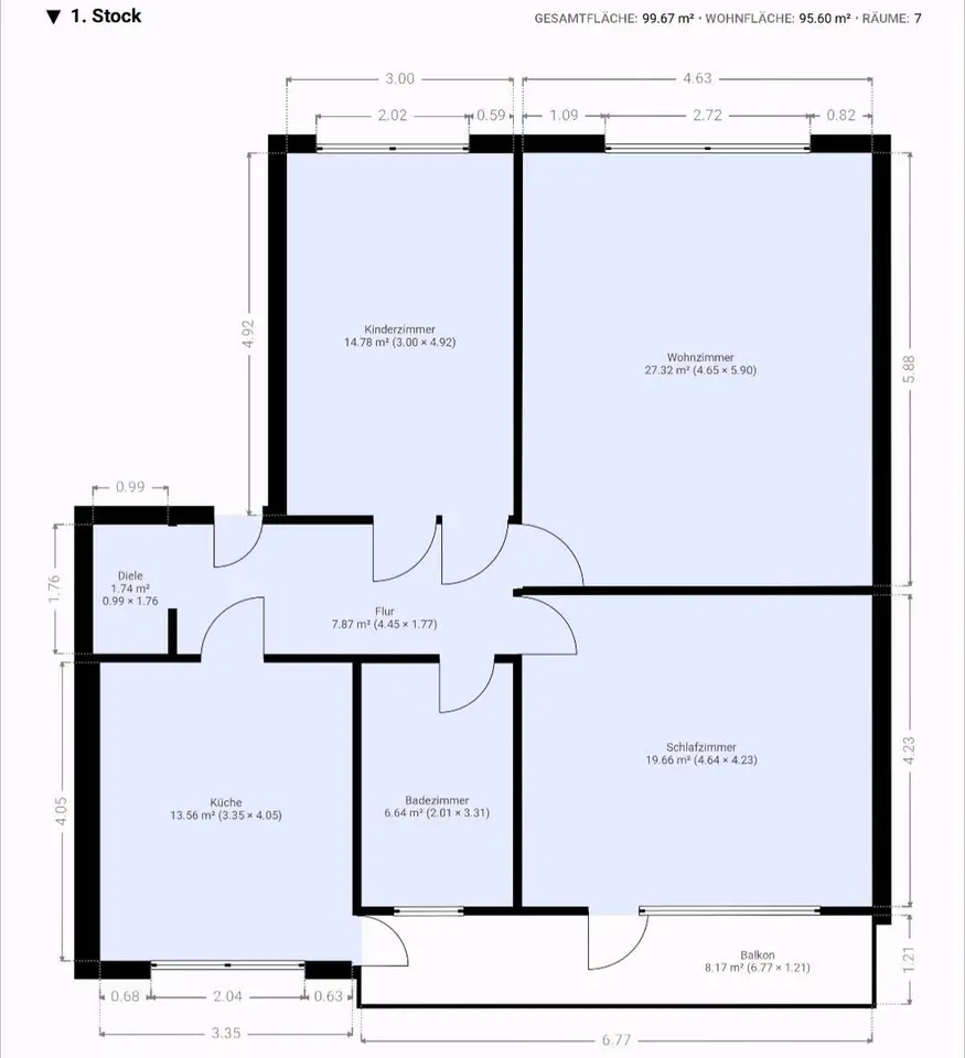 3 Zimmer Wohnung mit 96 m² in Brühl – Bild 5