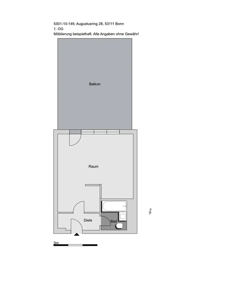 1 Zimmer Wohnung mit 49 m² in Bonn – Bild 8
