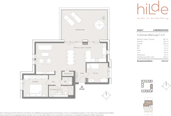 3 Zimmer Wohnung mit 111 m² in Heidelberg – Bild 12