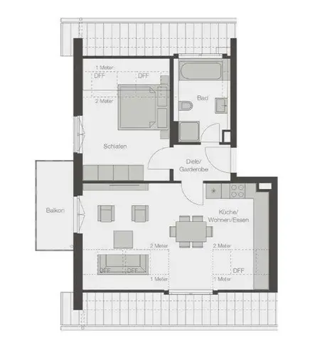 2 Zimmer Wohnung mit 51 m² in München – Bild 8