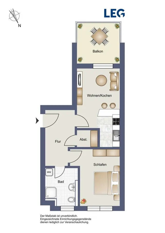 2 Zimmer Wohnung mit 67 m² in Wolfsburg – Bild 5