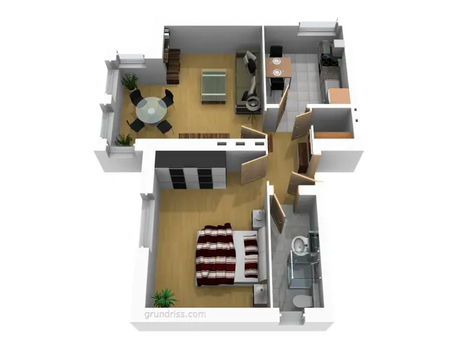 2 Zimmer Wohnung mit 49 m² in Magdeburg – Bild 2