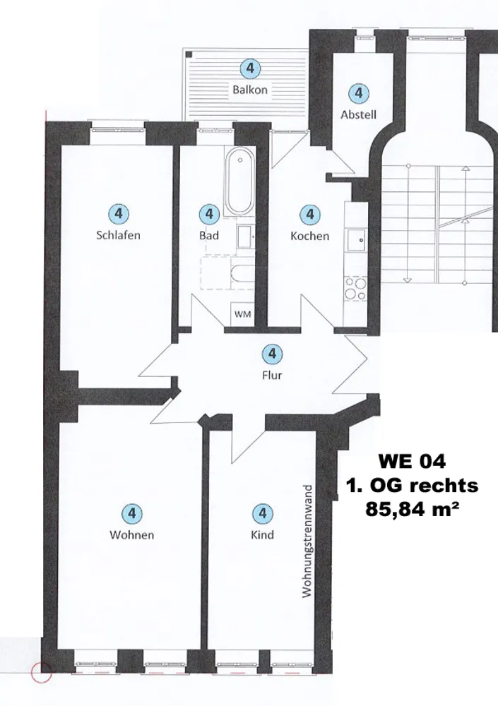 3 Zimmer Wohnung mit 86 m² in Leipzig – Bild 12