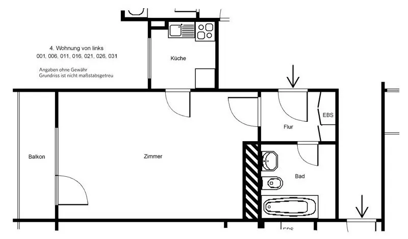 Studio mit 28 m² in Frankfurt am Main – Bild 3