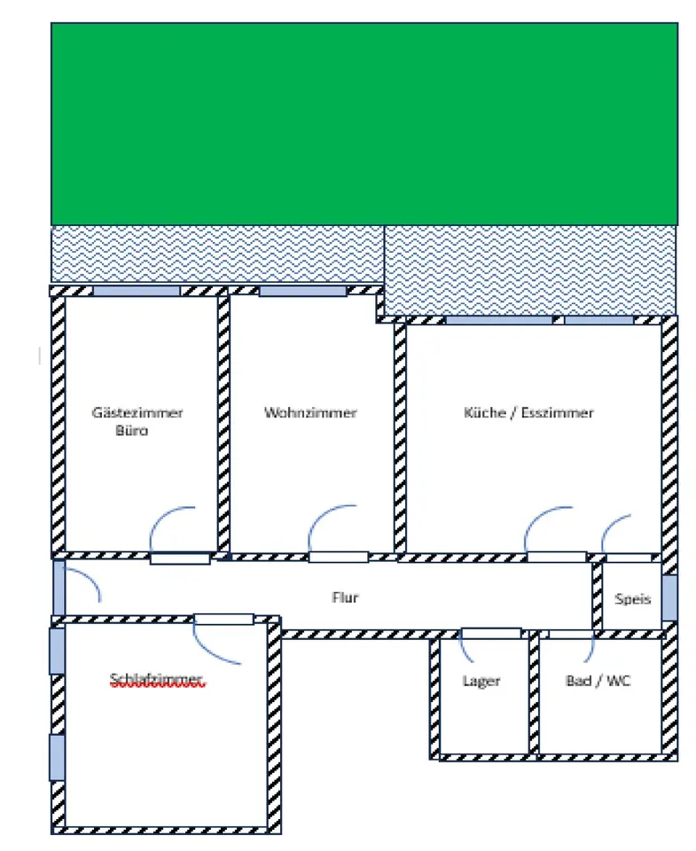 3 Zimmer Wohnung mit 110 m² in Würzburg – Bild 5