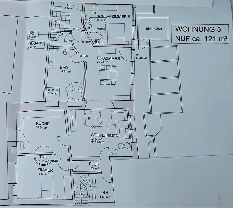 3 Zimmer Wohnung mit 110 m² in Würzburg – Bild 7