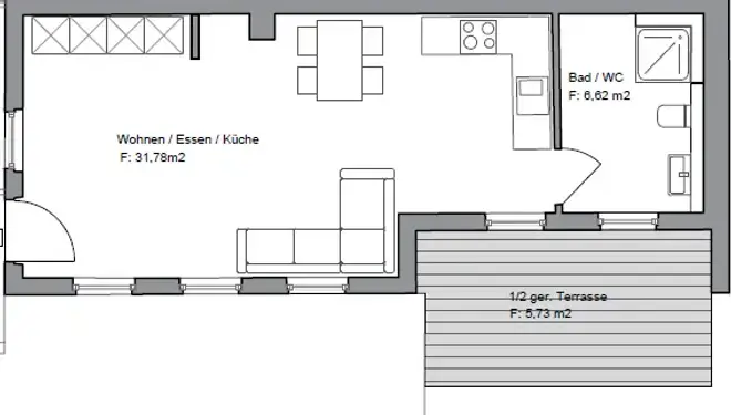 1 Zimmer Wohnung mit 44 m² in Stuttgart – Bild 12