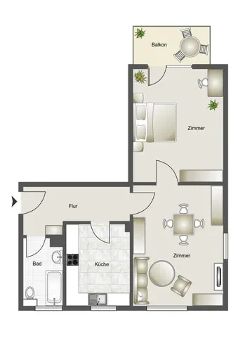 2 Zimmer Wohnung mit 47 m² in Bochum – Bild 2