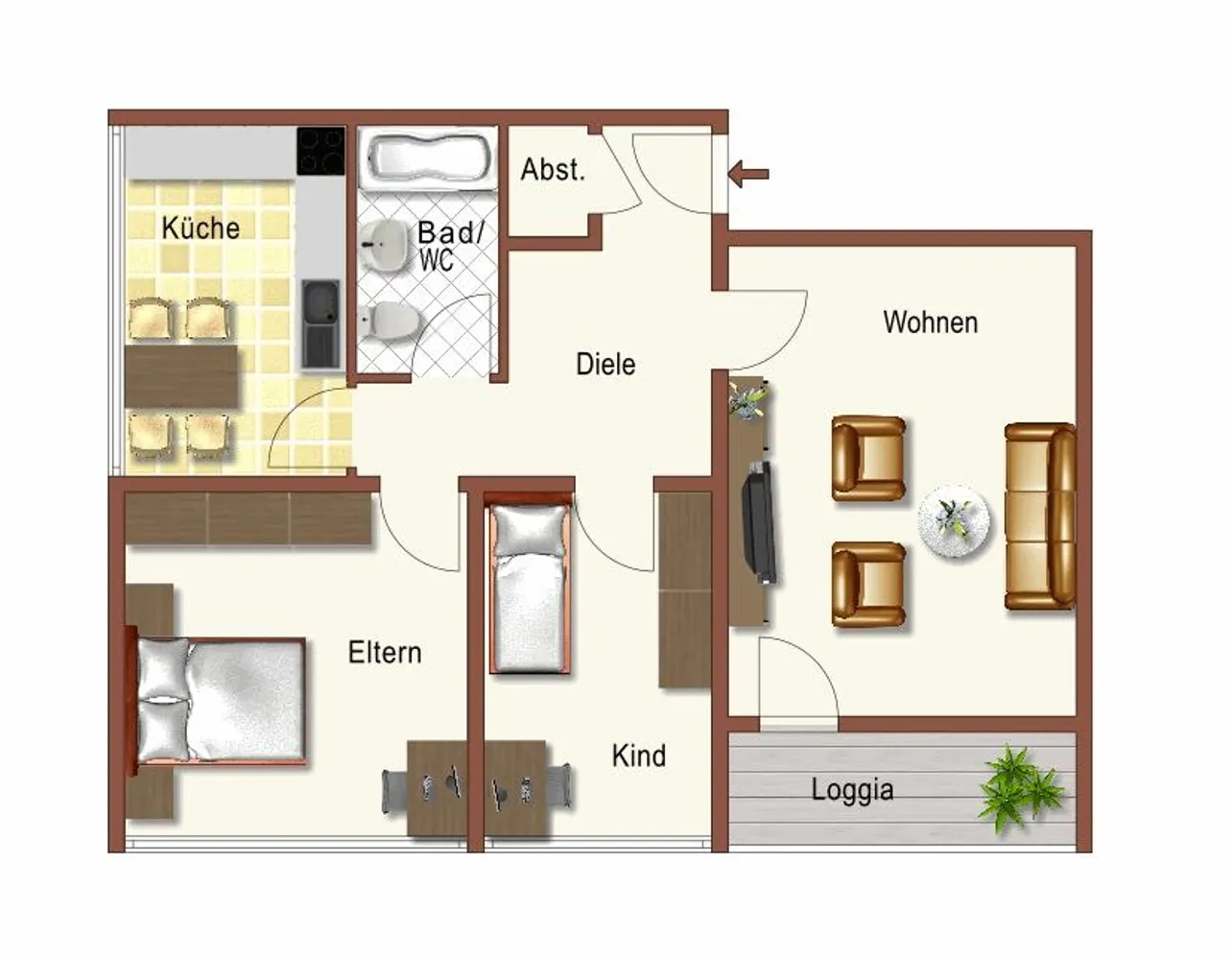 3 Zimmer Wohnung mit 72 m² in Dortmund – Bild 7