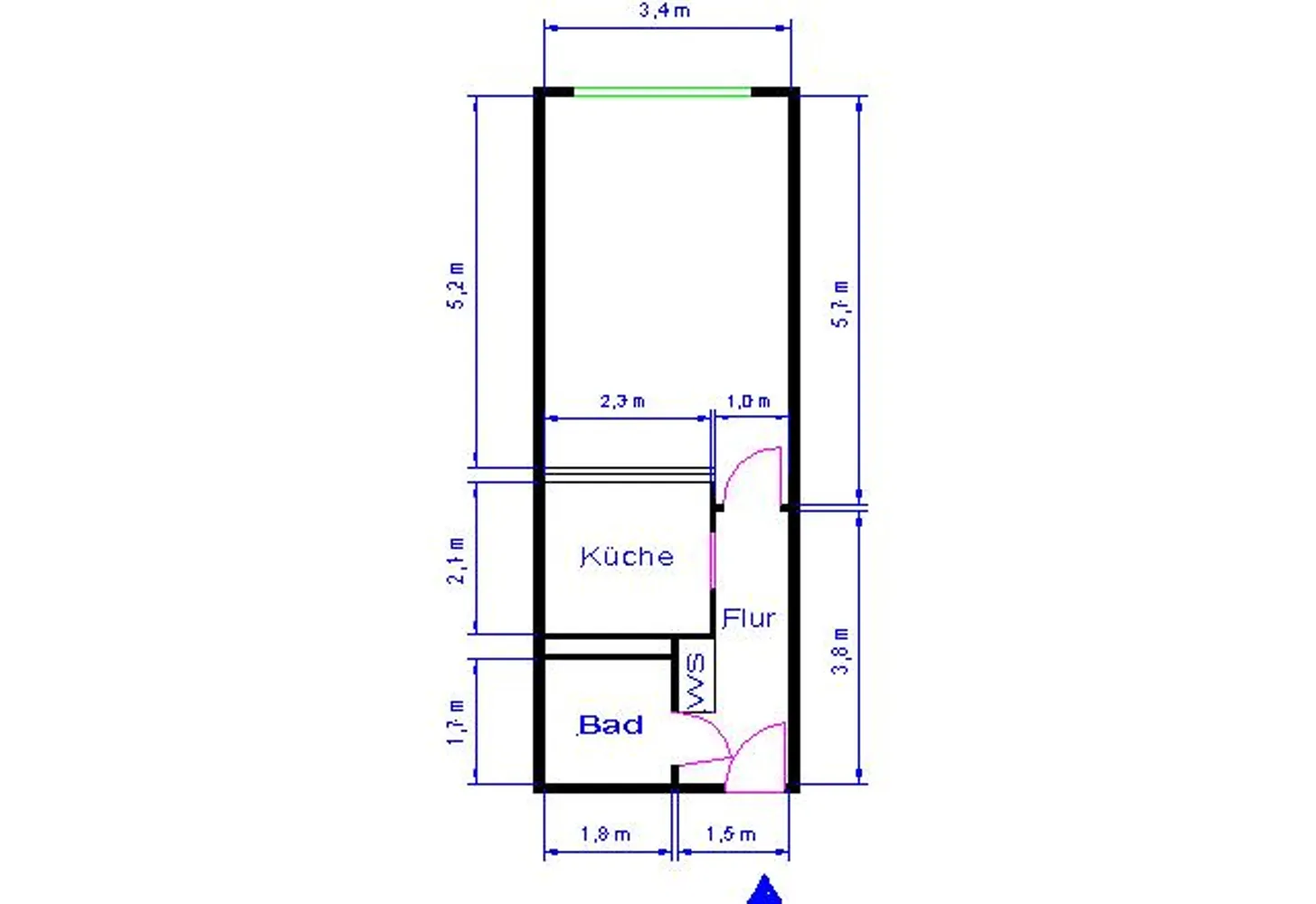 1 Zimmer Wohnung mit 31 m² in Magdeburg – Bild 3