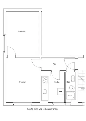 2 Zimmer Wohnung mit 36 m² in Braunschweig – Bild 3