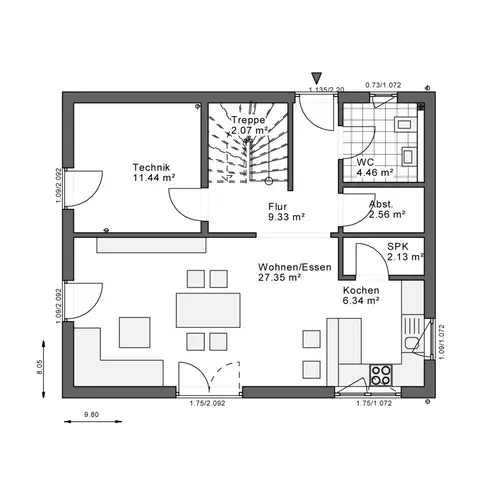 5 Zimmer Haus mit 129 m² in Hamburg – Bild 2