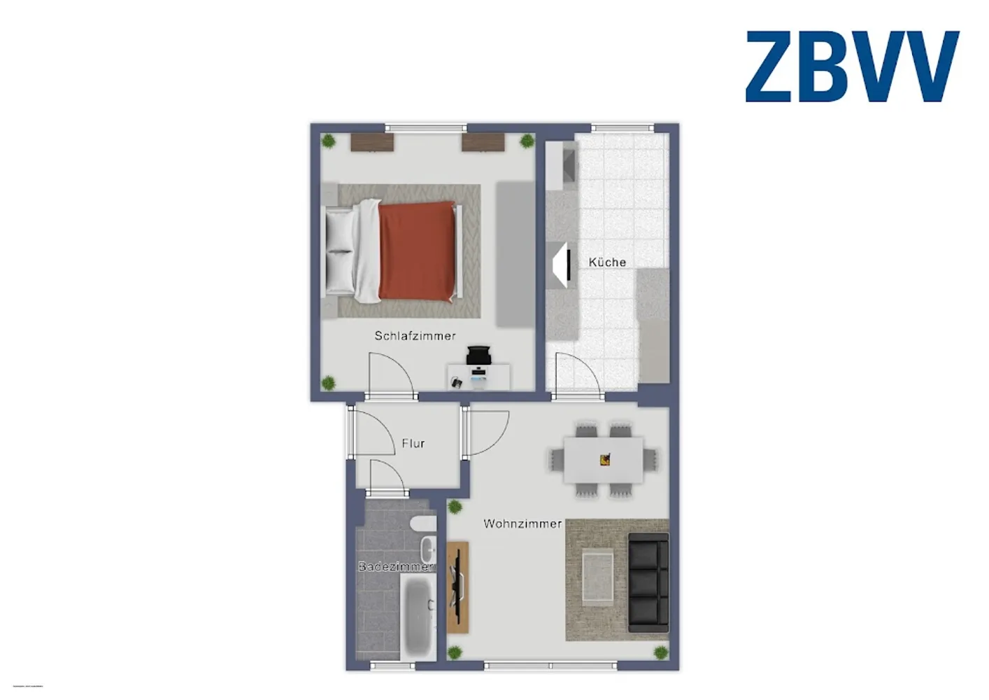 2 Zimmer Wohnung mit 50 m² in Remscheid – Bild 1