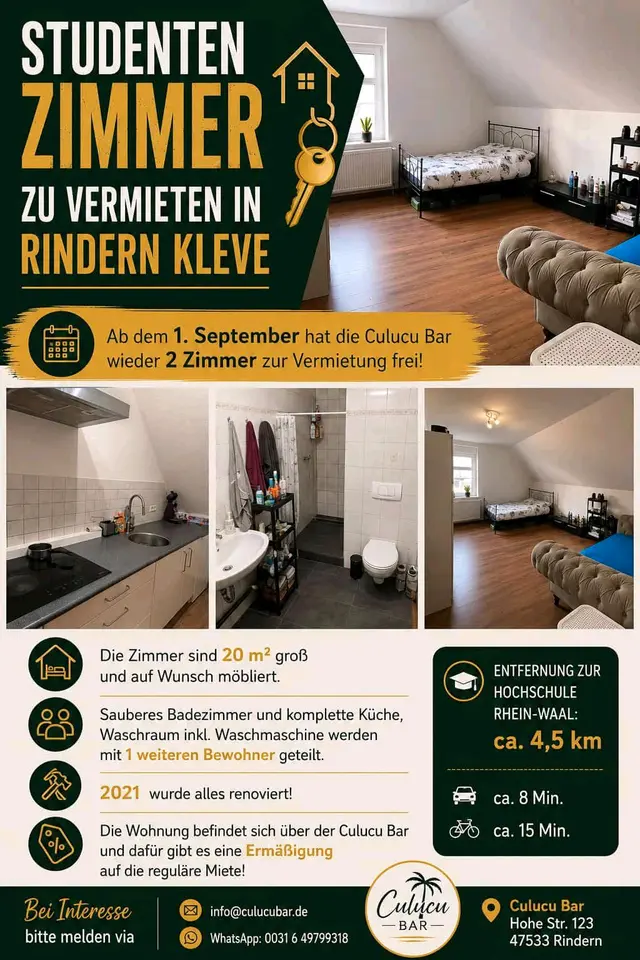 Studio mit 20 m² in Kleve – Bild 7