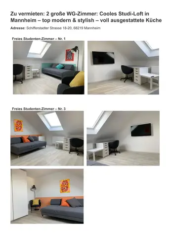WG-Zimmer mit 30 m² in Mannheim – Bild 9