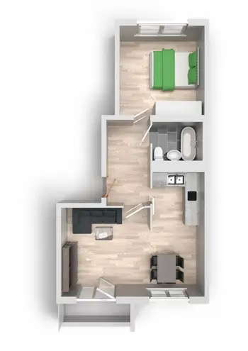 2 Zimmer Wohnung mit 49 m² in Halle (Saale) – Bild 8