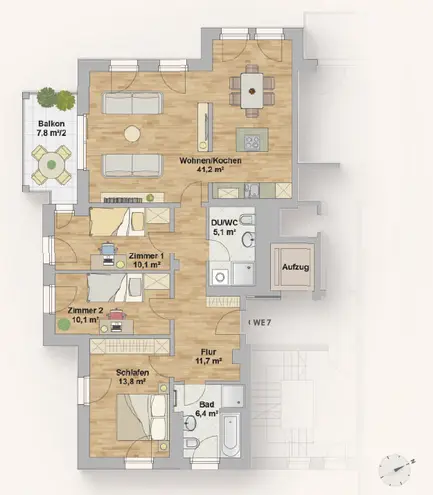 4 Zimmer Wohnung mit 102 m² in Dresden – Bild 7