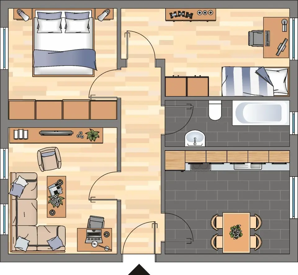 2 Zimmer Wohnung mit 54 m² in Hannover – Bild 4