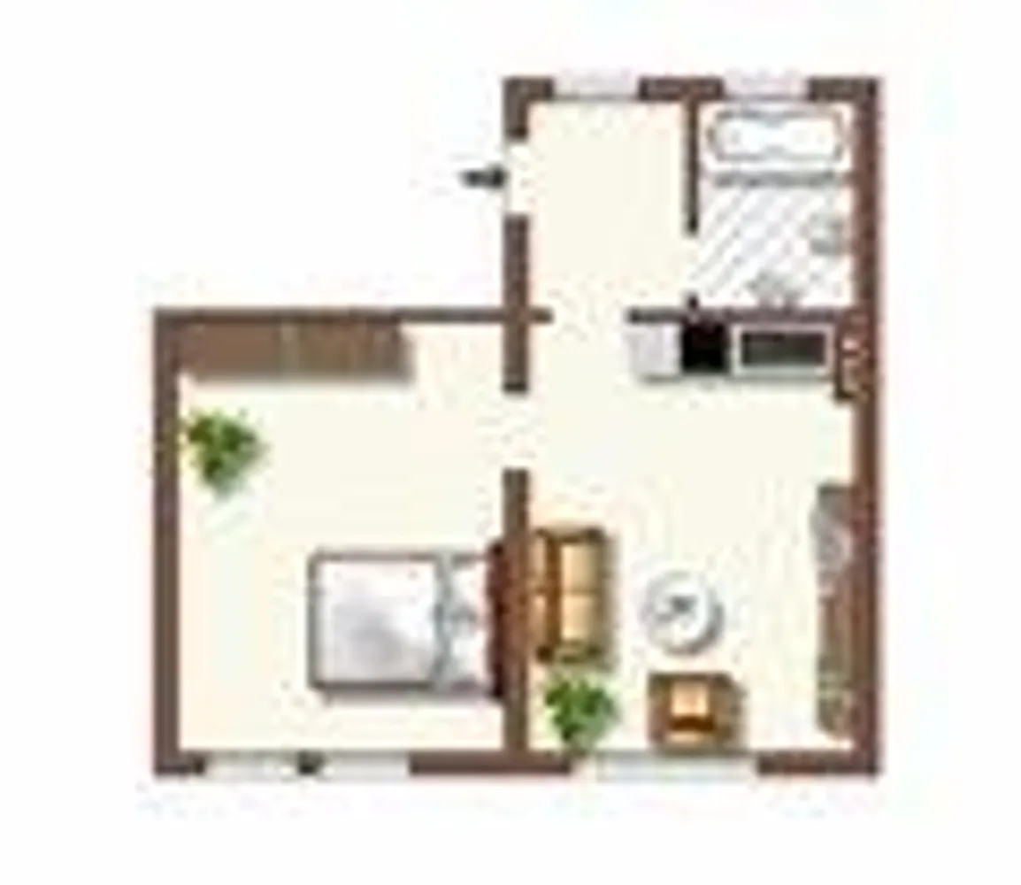 2 Zimmer Wohnung mit 43 m² in Duisburg – Bild 1