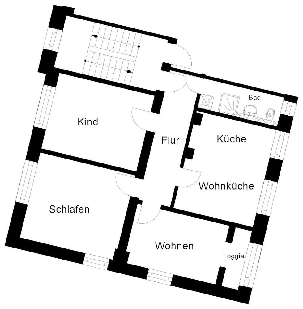 3 Zimmer Wohnung mit 70 m² in Wuppertal – Bild 2