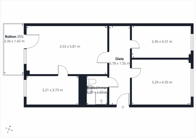 3 Zimmer Wohnung mit 69 m² in Leipzig – Bild 2