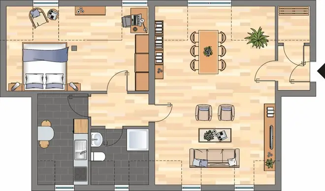 2 Zimmer Wohnung mit 60 m² in Herne – Bild 4