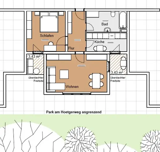 2 Zimmer Wohnung mit 66 m² in Darmstadt – Bild 2