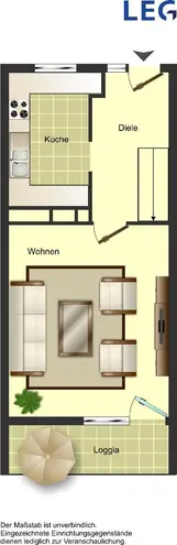 3 Zimmer Wohnung mit 69 m² in Duisburg – Bild 2