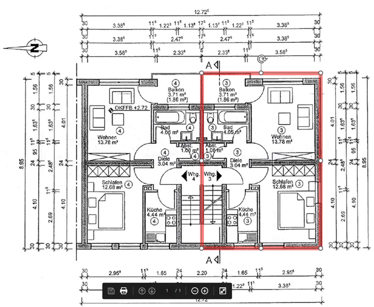 2 Zimmer Wohnung mit 42 m² in Hamm – Bild 2