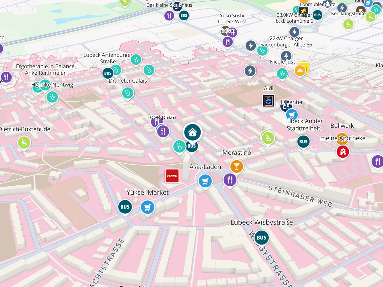 2 Zimmer Wohnung mit 54 m² in Lübeck – Bild 1